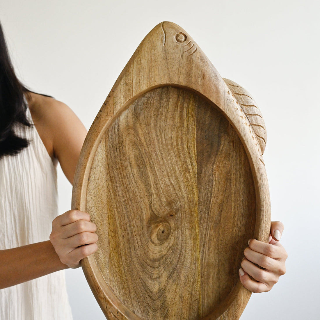 Wooden Fish Shape Tray