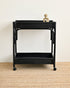 Isola Rattan Bar Cart - Black