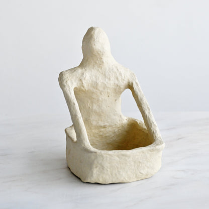 Paper Mache Yoga Figure
