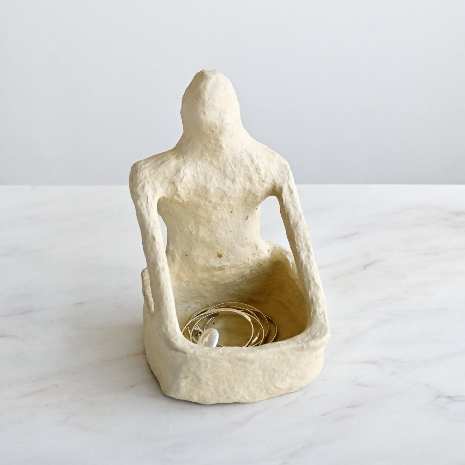 Paper Mache Yoga Figure