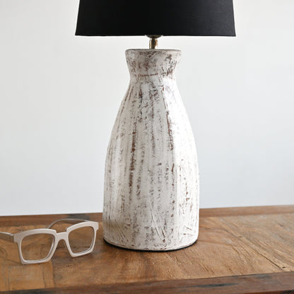 White Wash Java Lamp