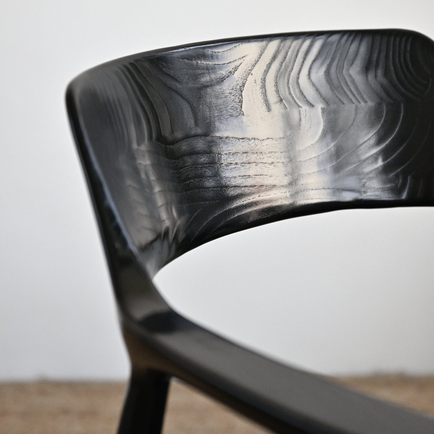 Kennedy Dining Chair With Black Frame and Seat