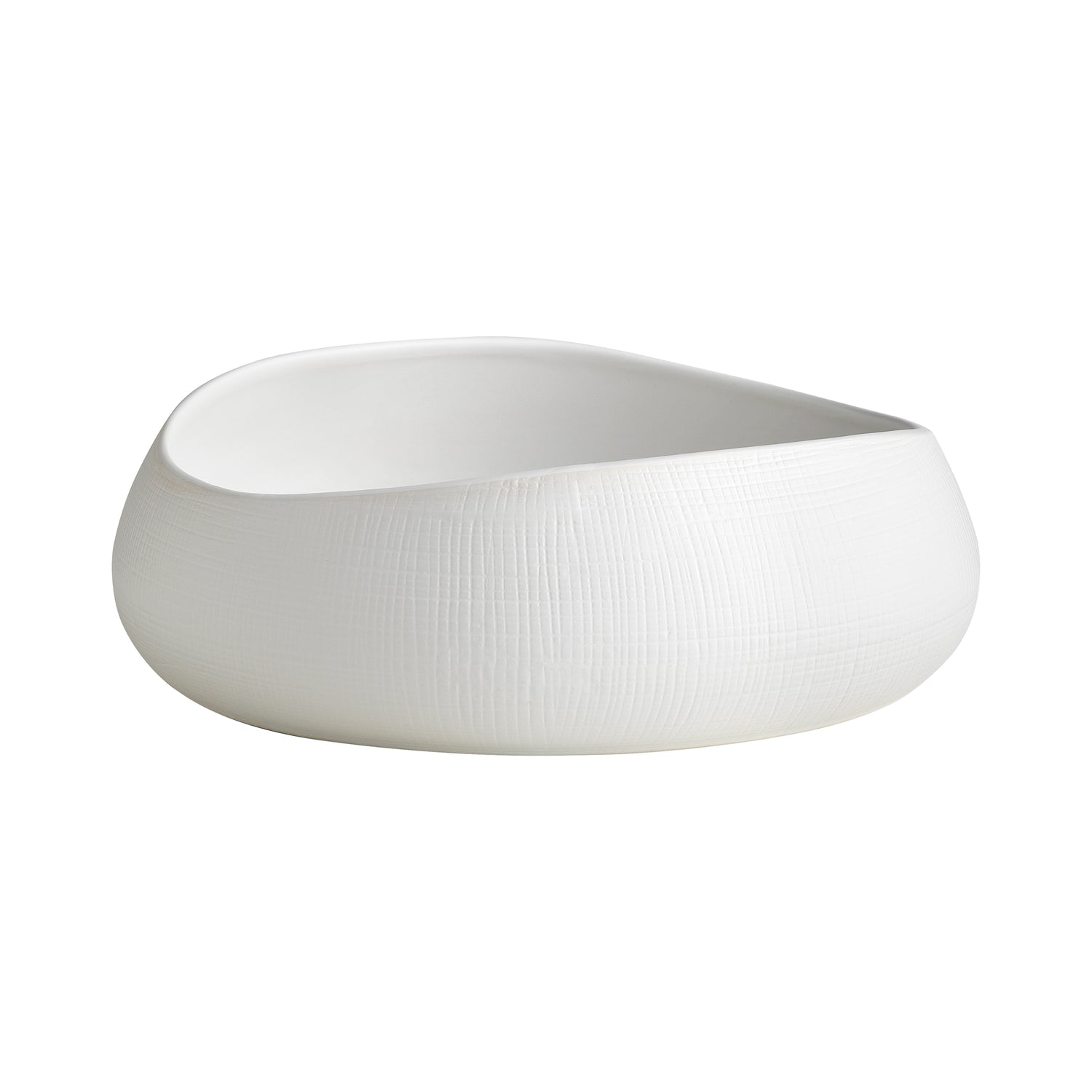 Bisque Round Bowl White