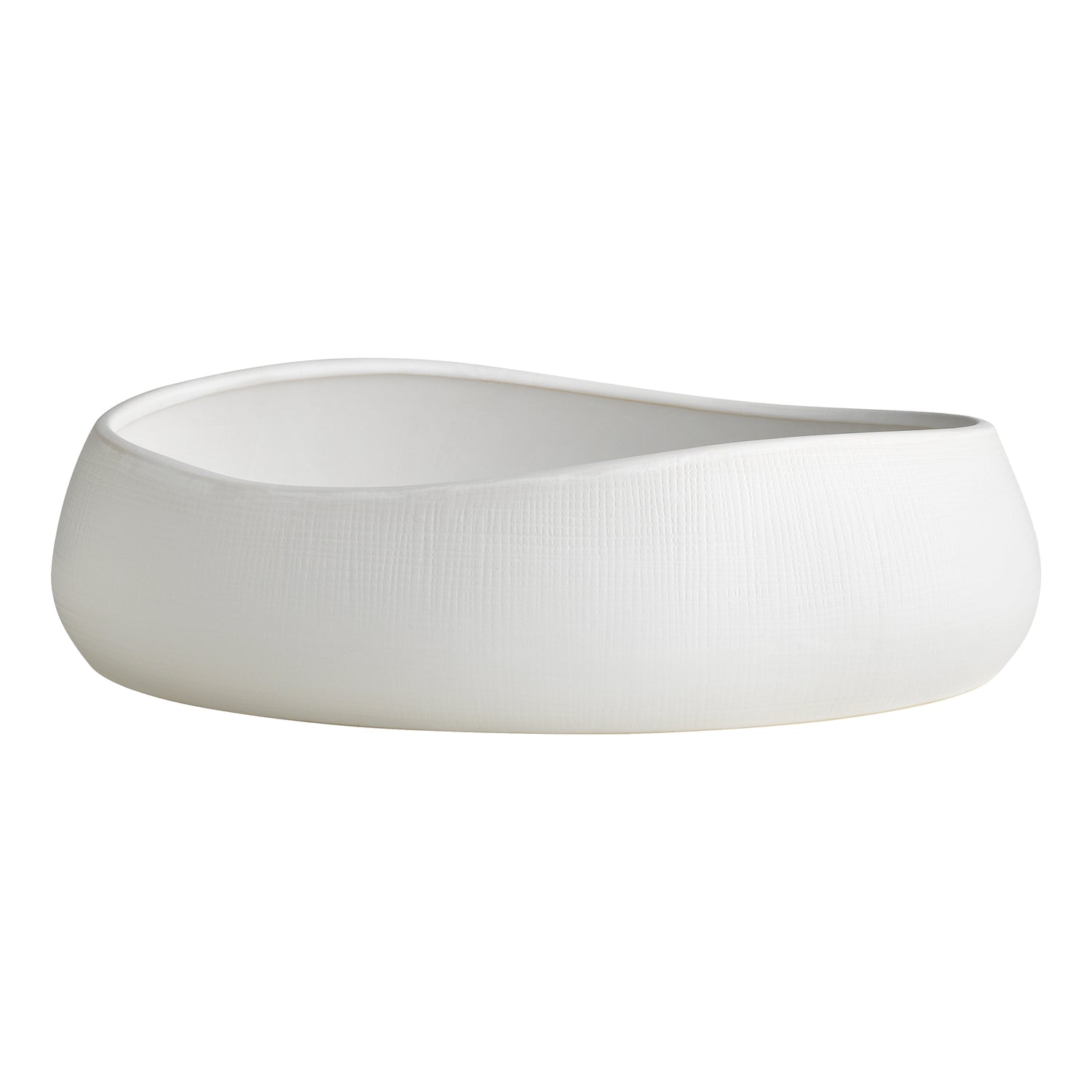 Bisque Oval Bowl White
