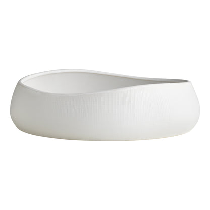 Bisque Oval Bowl White