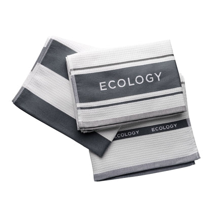 Fold Tea Towel Slate 50cm x 75cm - Set of 3