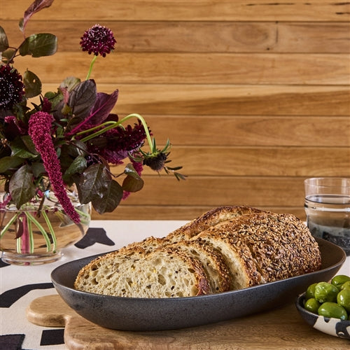 Ottawa Shallow Oval Serving Bowl - Stone