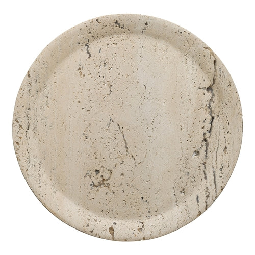Earth Travertine Platter- 24cm