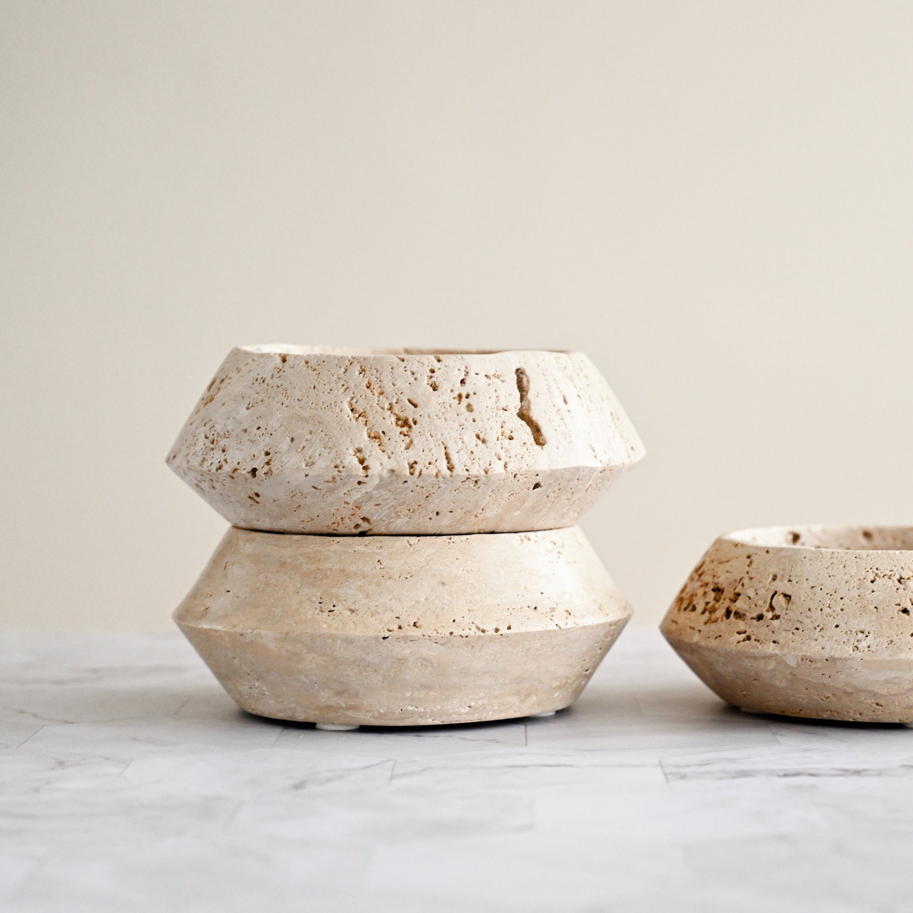 Earth Traventine Side Bowl - 14.5cm
