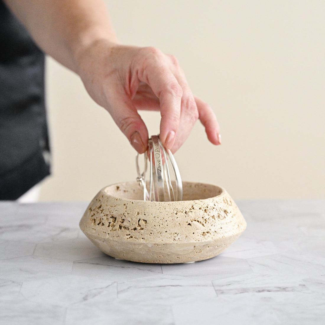 Earth Traventine Side Bowl - 14.5cm 1