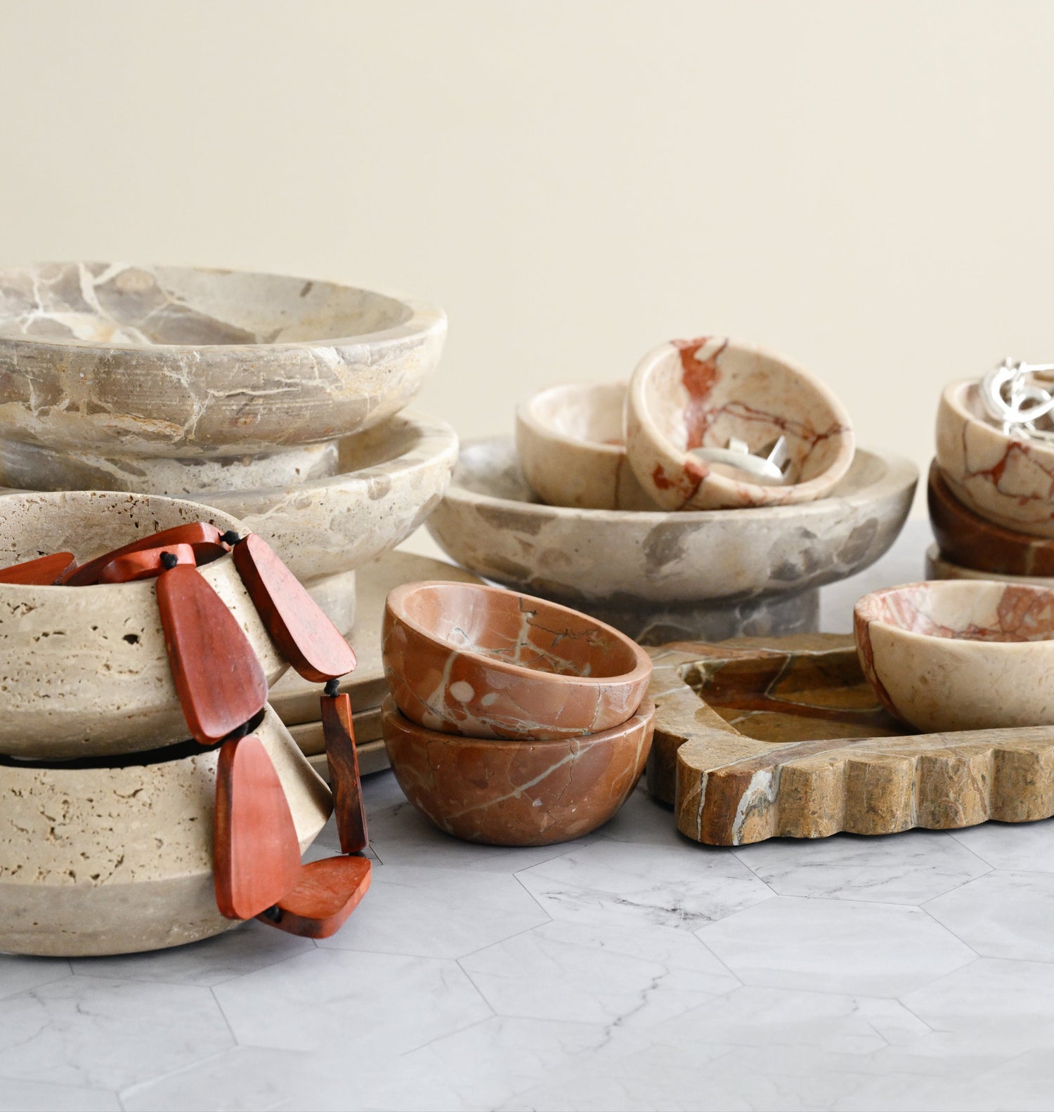 Earth Traventine Side Bowl - 14.5cm 7