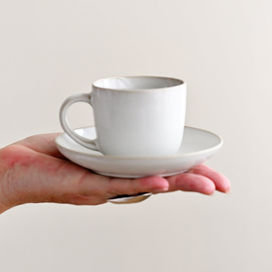 Element Espresso Cup and Saucer Set - Blanc