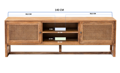 Gili TV Console - 140cm - White Wash