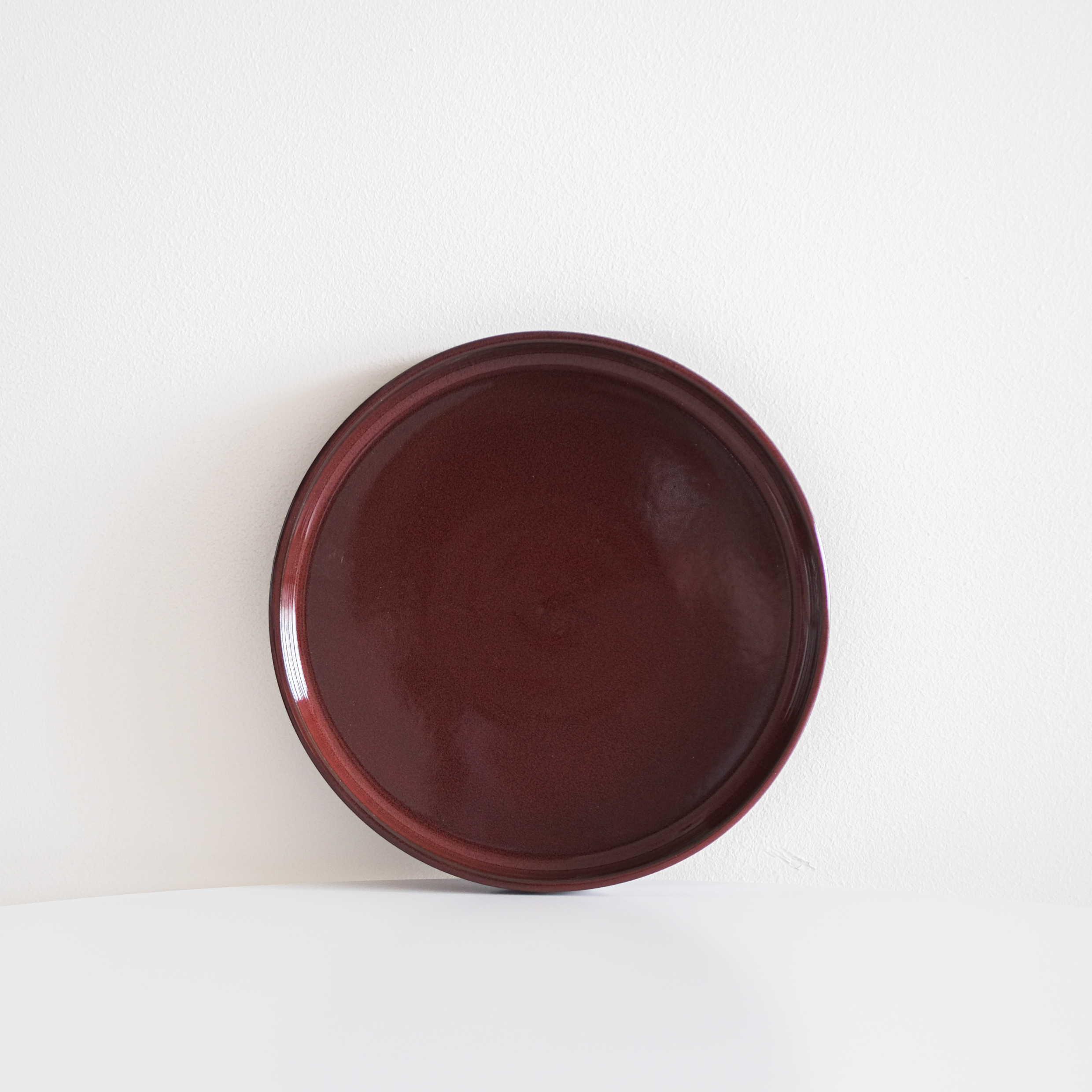 Glossy Garnet Red Straight Edge