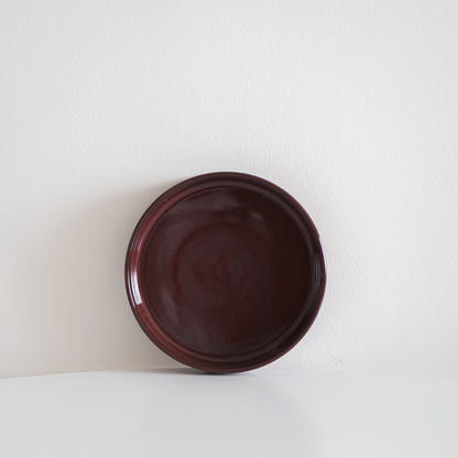Glossy Garnet Red Straight Edge