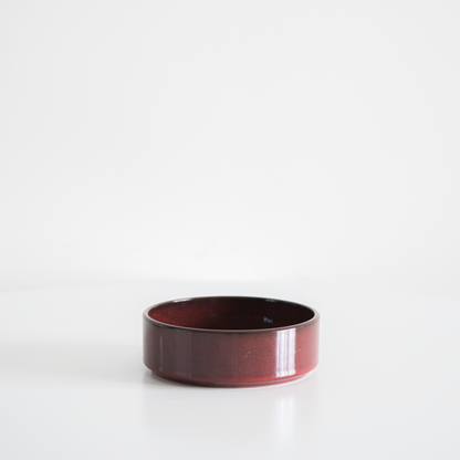 Glossy Garnet Red Straight Edge