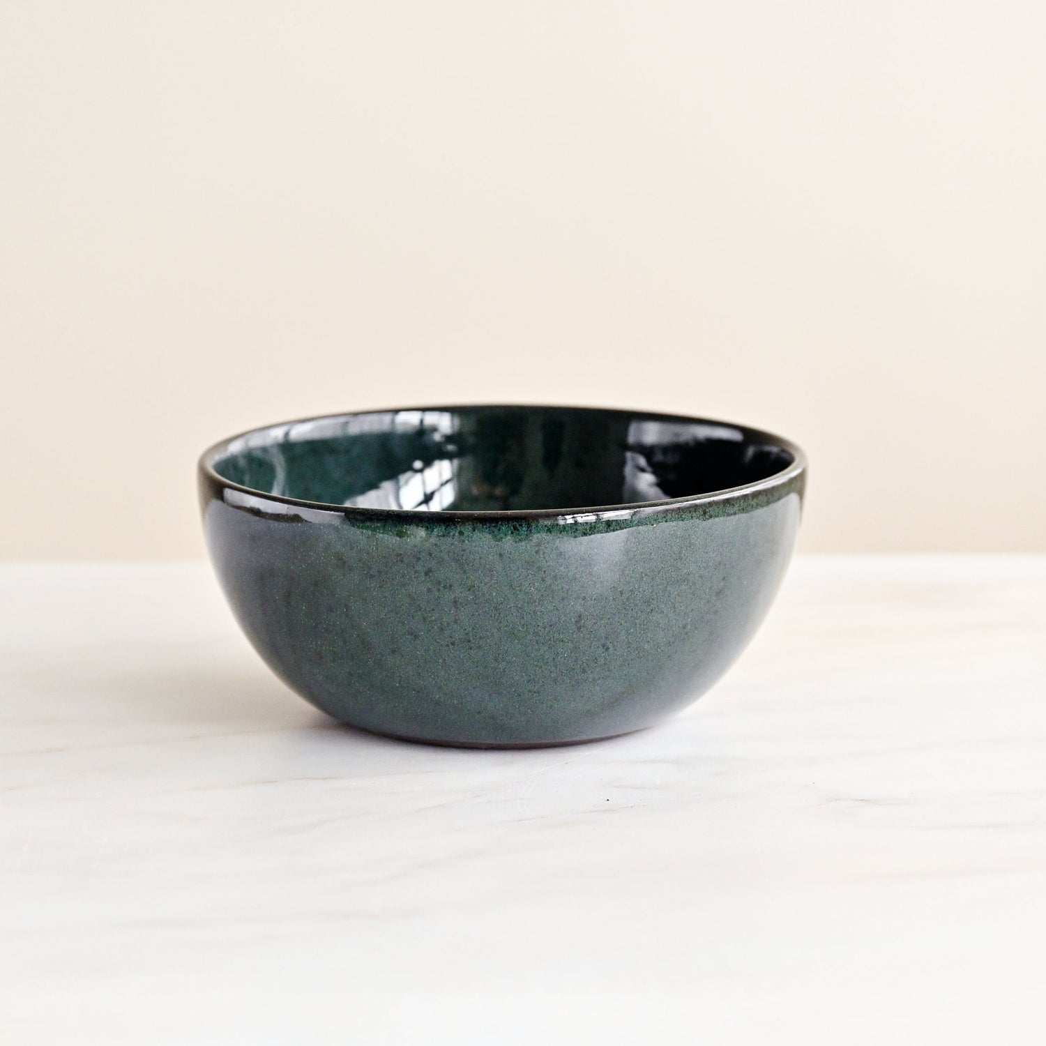 Glossy Sacramento Green Deep Salad Bowl 1