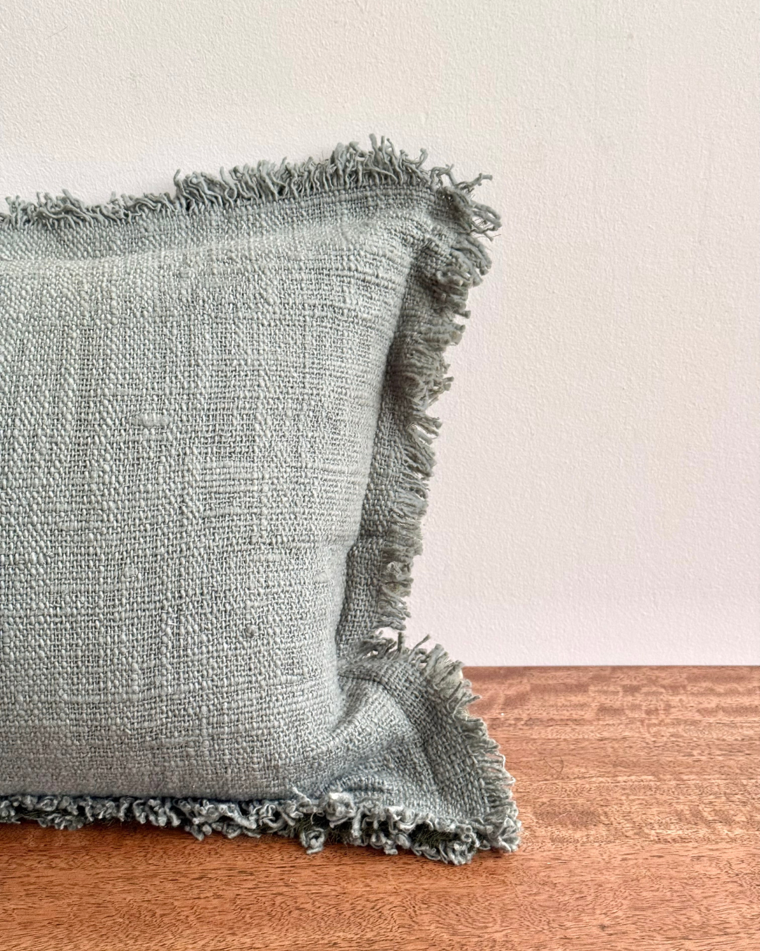 Green Olive Amara Plain Cushion Cover - 60 x 35 cm