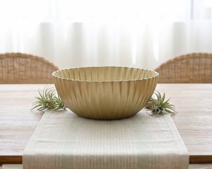 Ingot Fluted Bowl 22cm - Gold