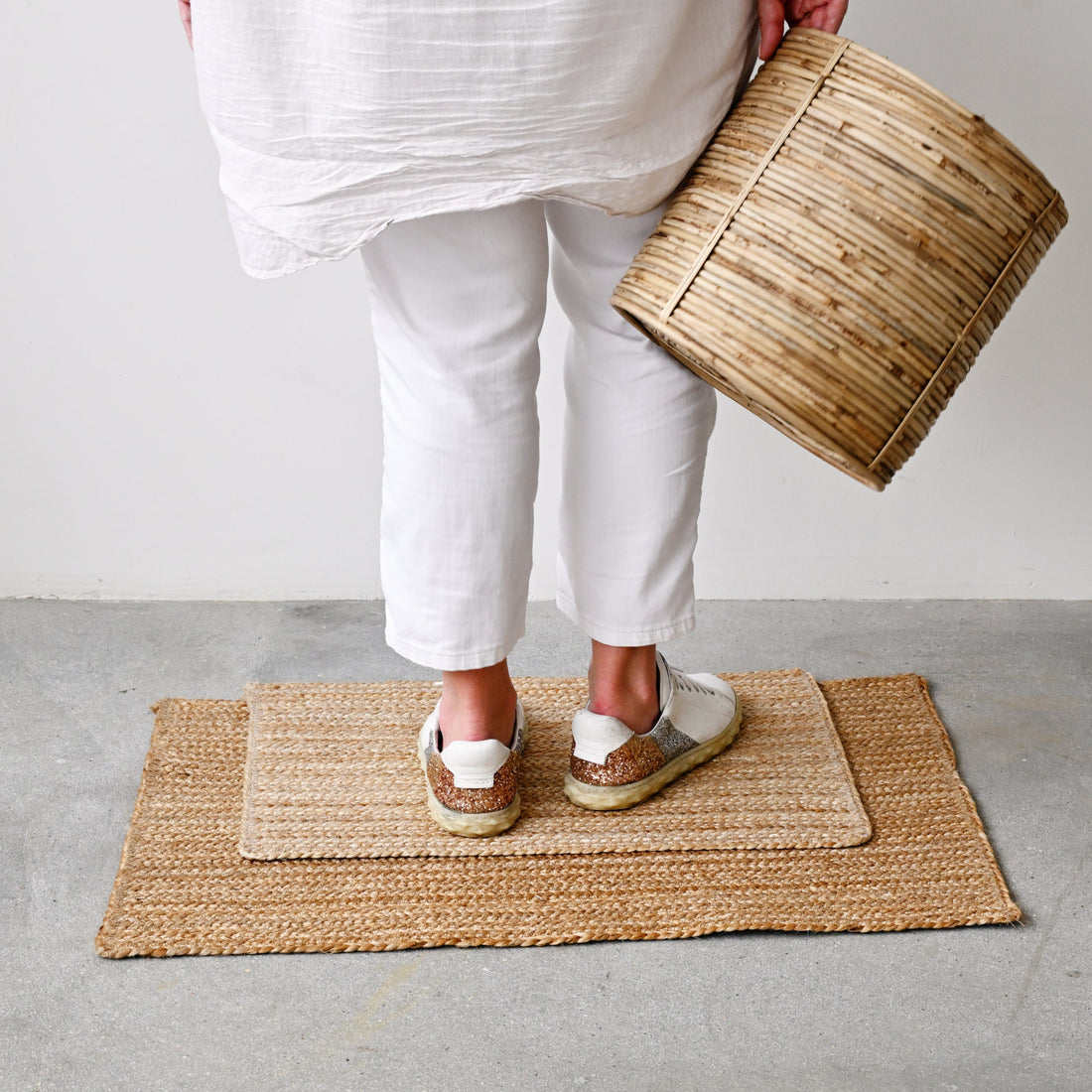 Jute Rectangle Floor Mat