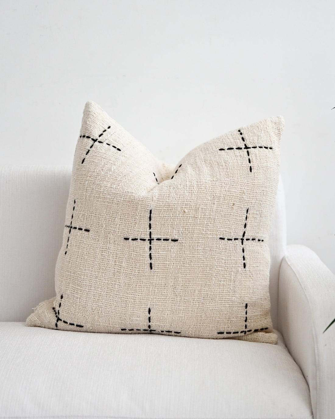 Lalabella Cushion Cover with Stitched Cross - 55cm x 55cm