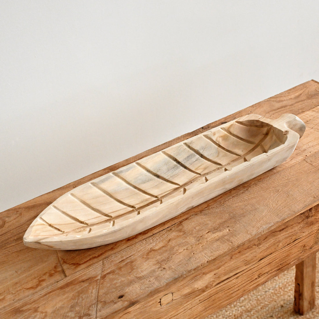 Leaf Teak Wood Deco