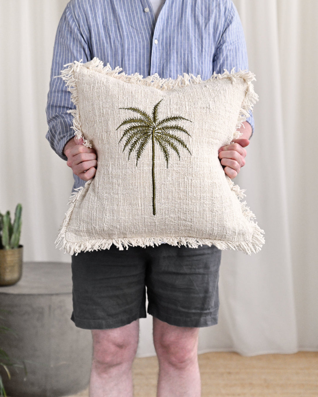 Leah Palm Tree Cushion 45cm x 45cm