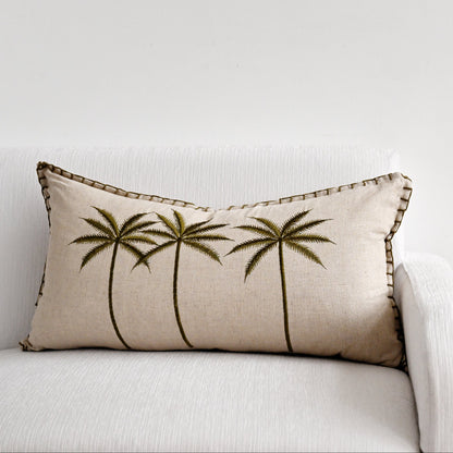 Lillian Palm Tree Cushion Cover - 60cm x 35cm