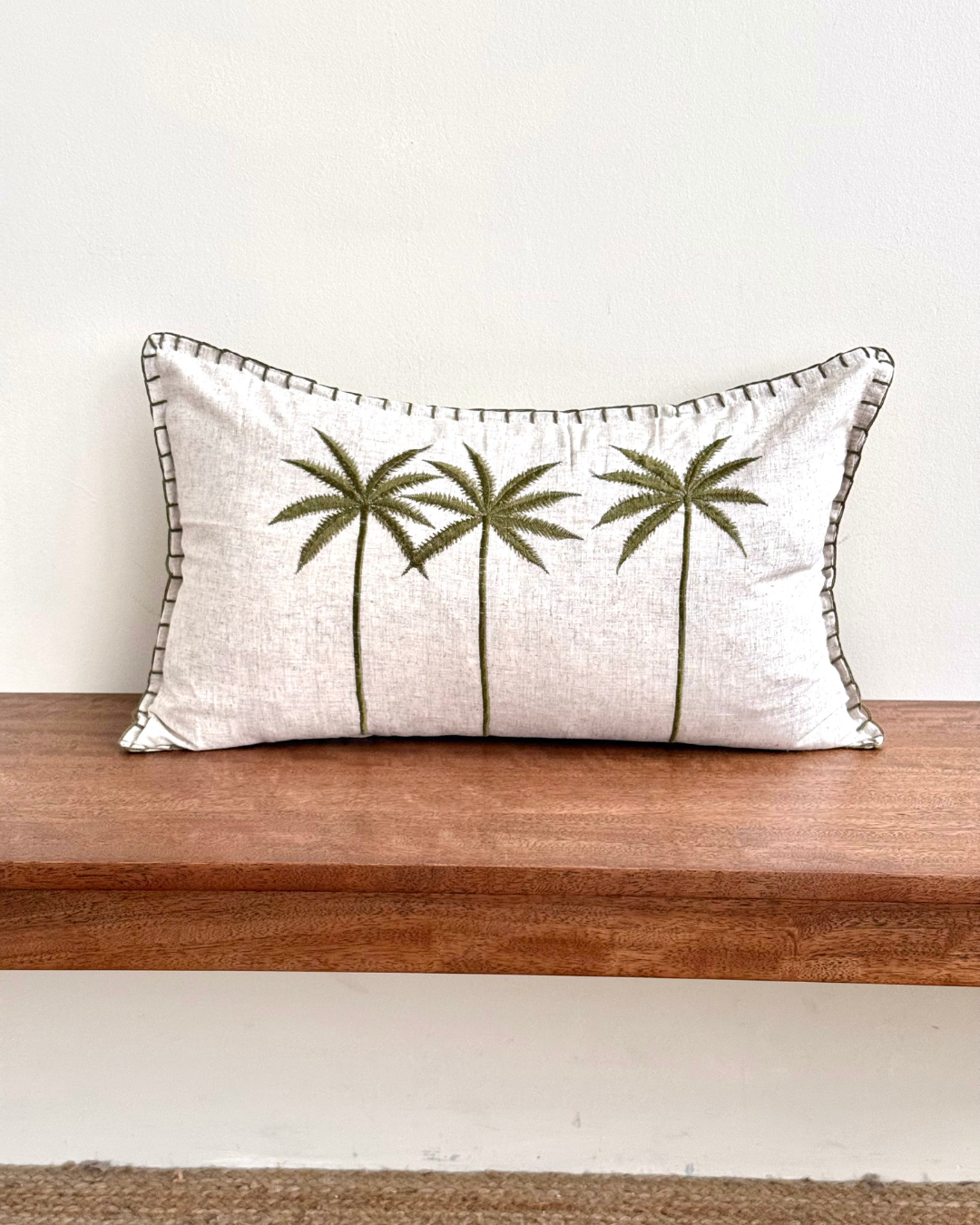 Lillian Palm Tree Cushion Cover - 60cm x 35cm