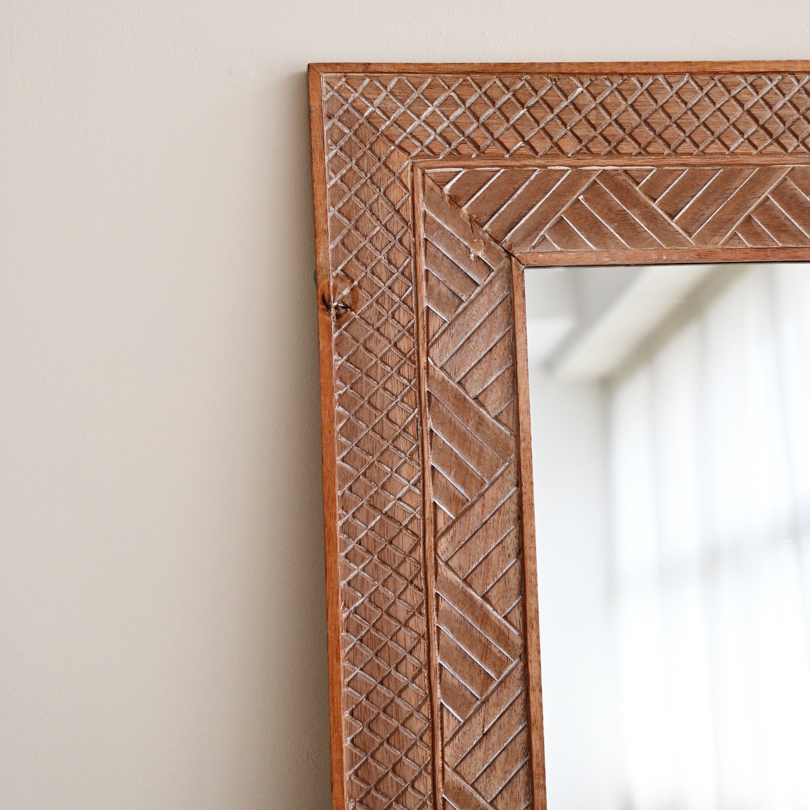 Manado Natural Carved Mirror - 80cm x 180cm 1