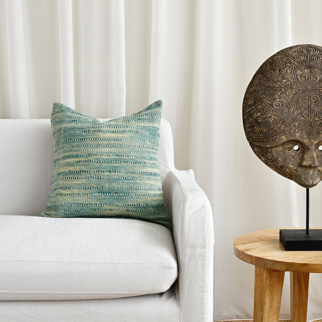 Mirai Green Cushion Cover - 45cm x 45cm 1