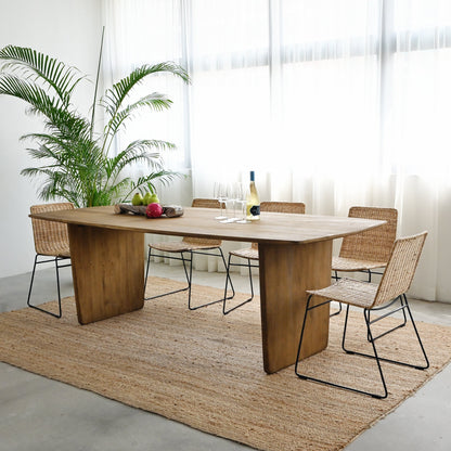 Molly Dining Table in Natural - L240cm