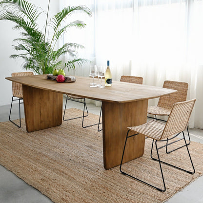 Molly Dining Table in Natural - L240cm