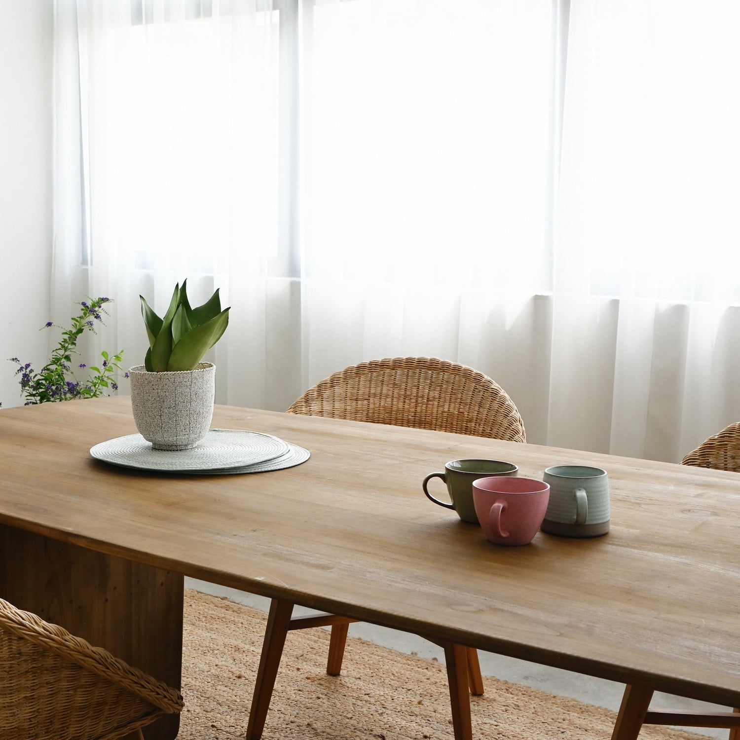 Molly Dining Table in Natural - L240cm