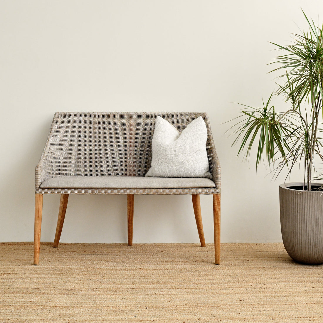 Nashville 2 Seater - White Wash 1