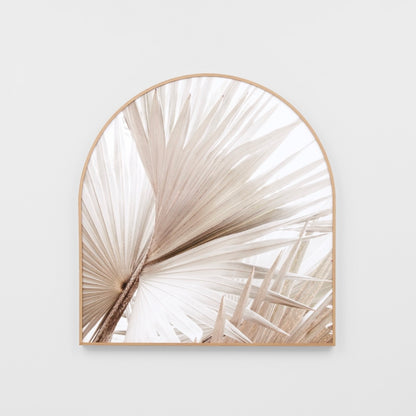 Natural Palm 2 Framed Canvas Arch