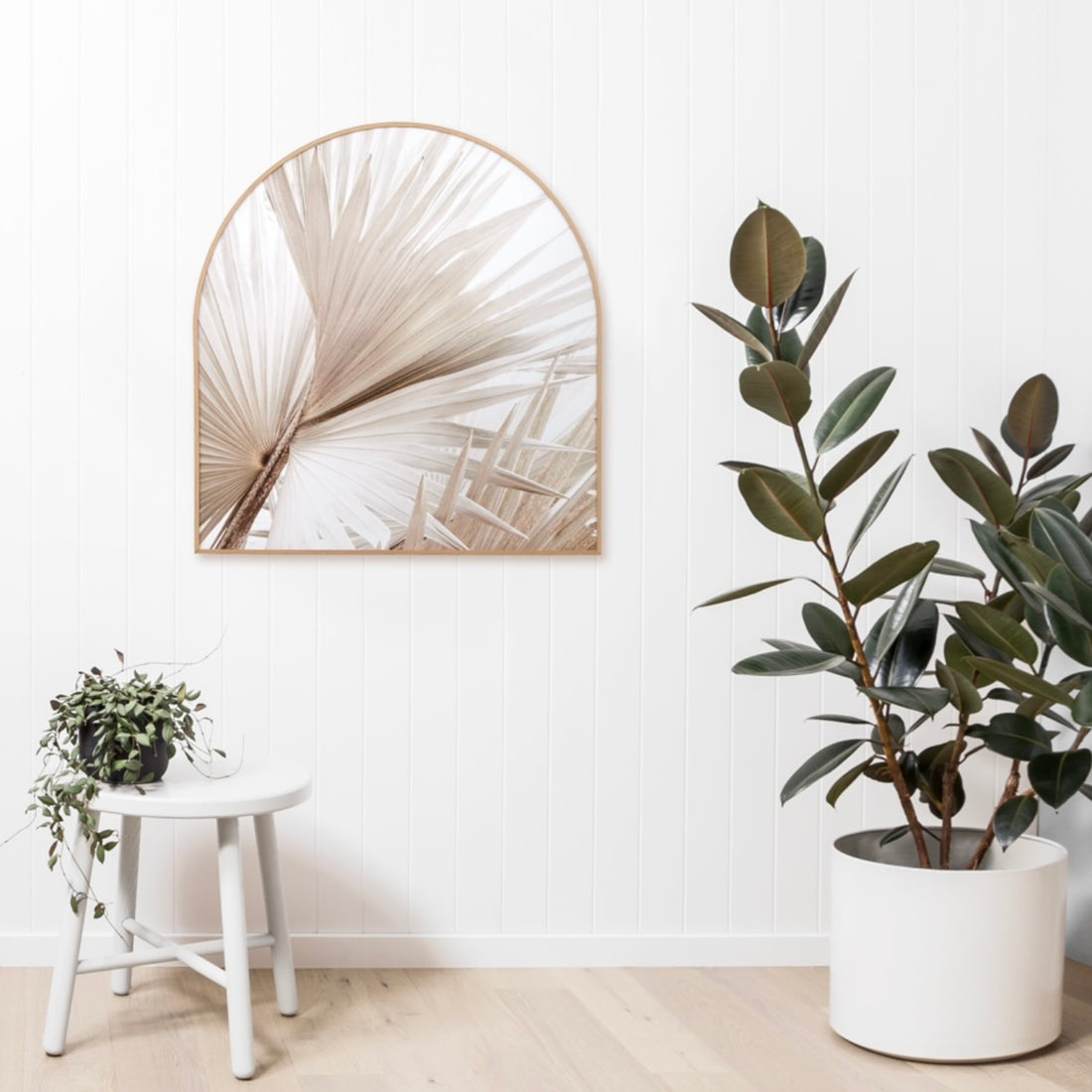 Natural Palm 2 Arched Print
