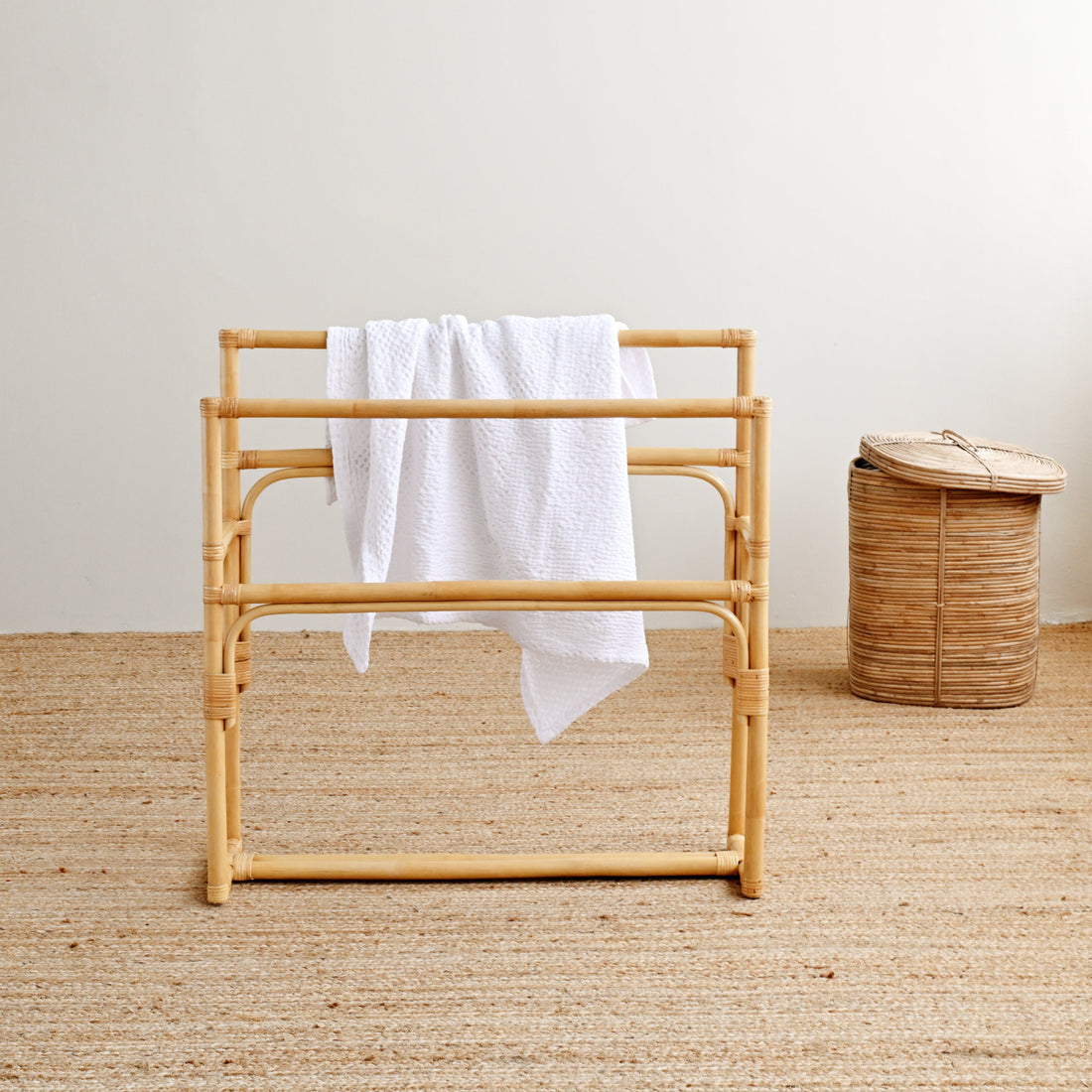 Natural Rattan Towel Hanger