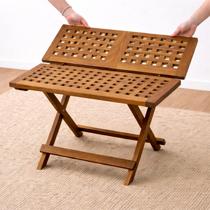 Natural Teak Square Coffee Table