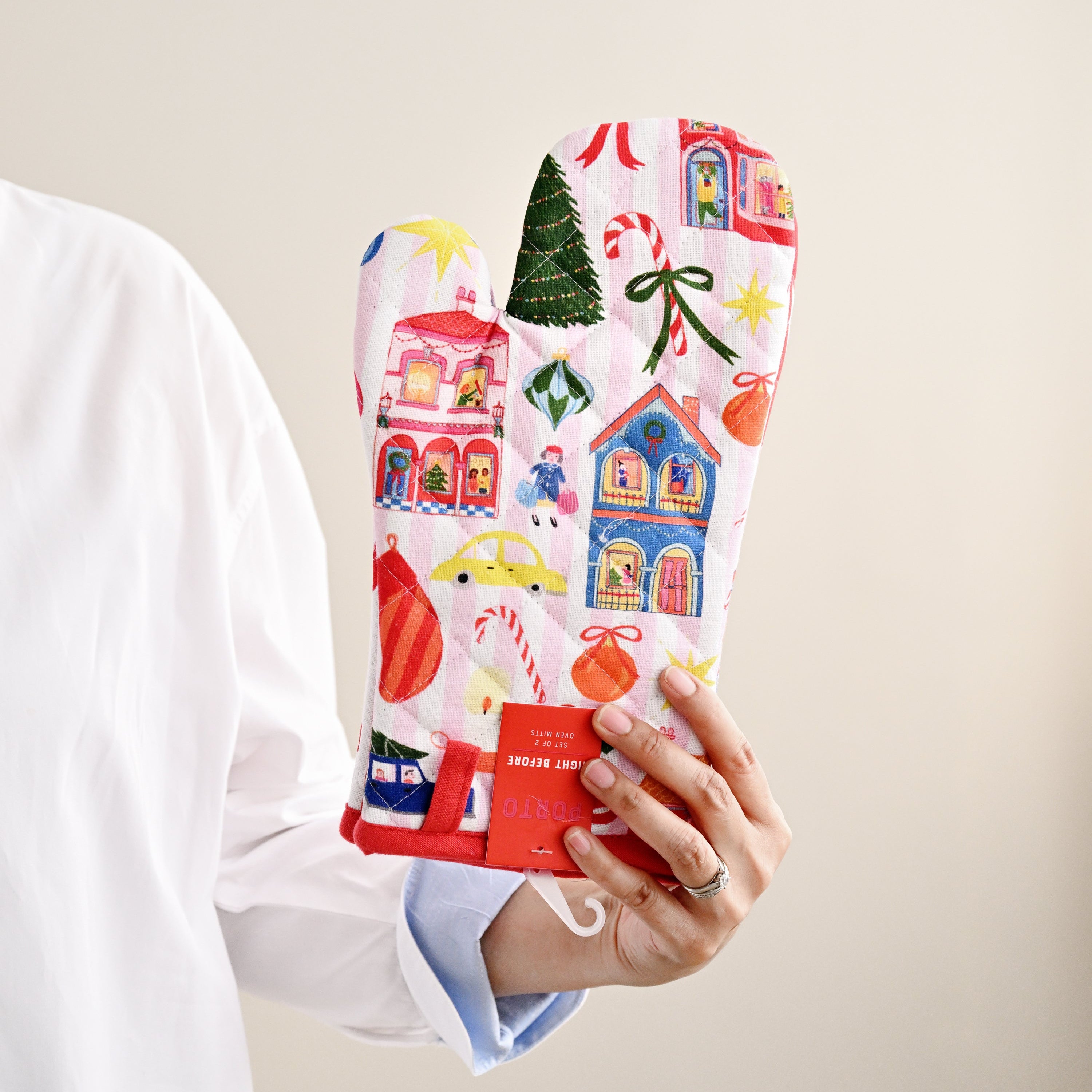 Night Before Oven Mitts - Set of 2 1