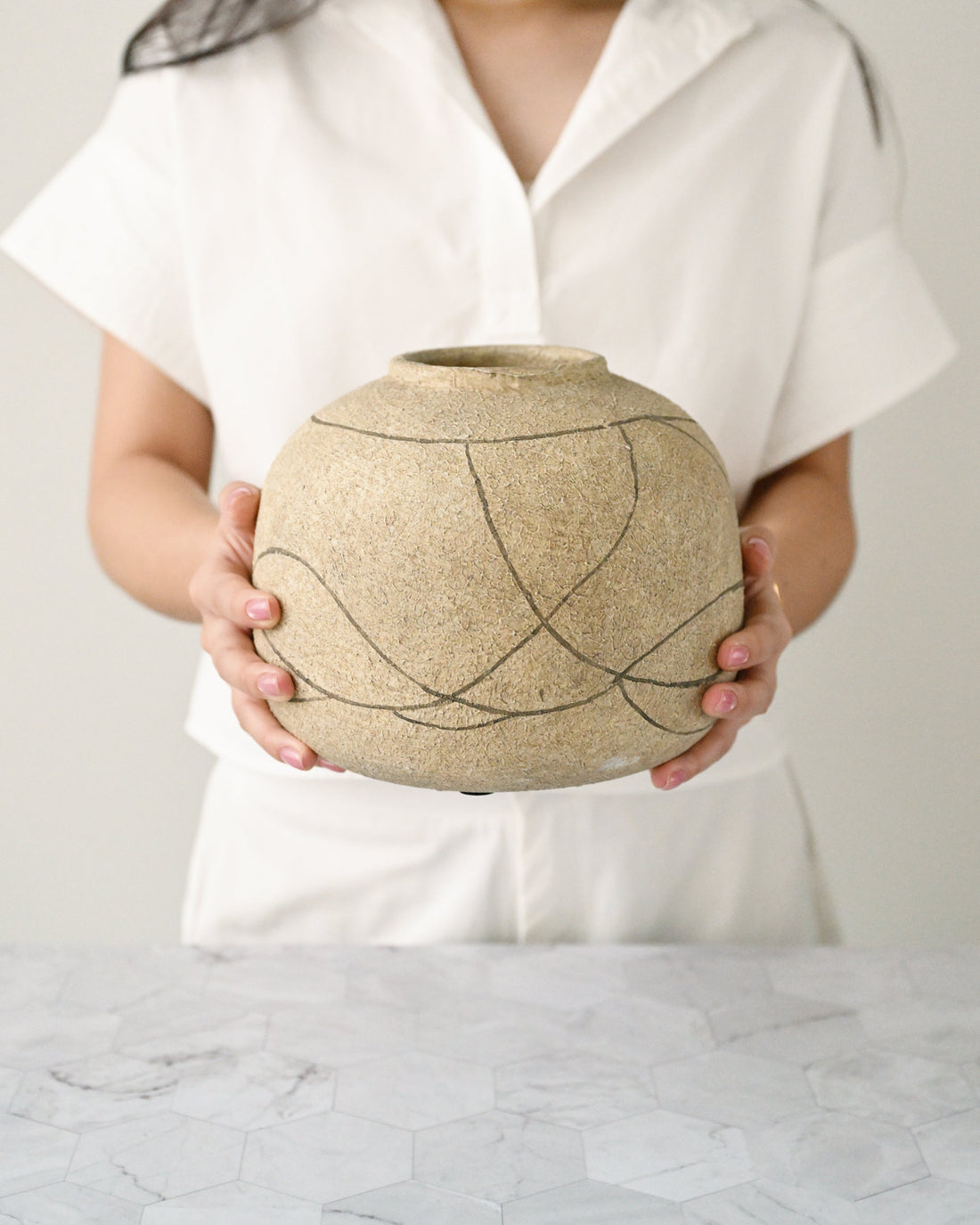 Niza Deco Vase - Natural