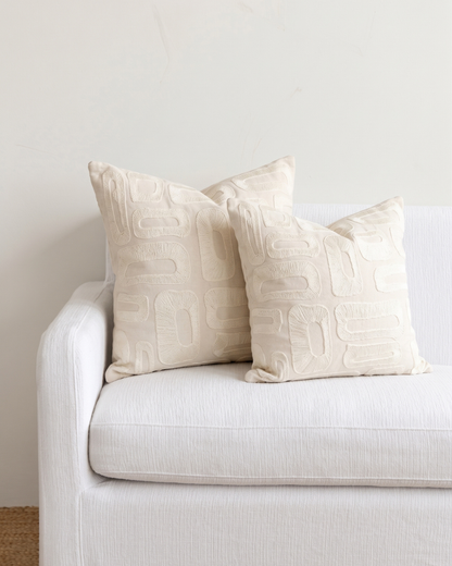 Nomad Pebble Cushion Cover - White