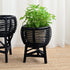 Nongphu Rattan Planter - Black 1