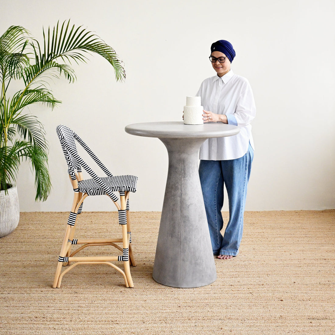 Novara Bar Table - Grey 3