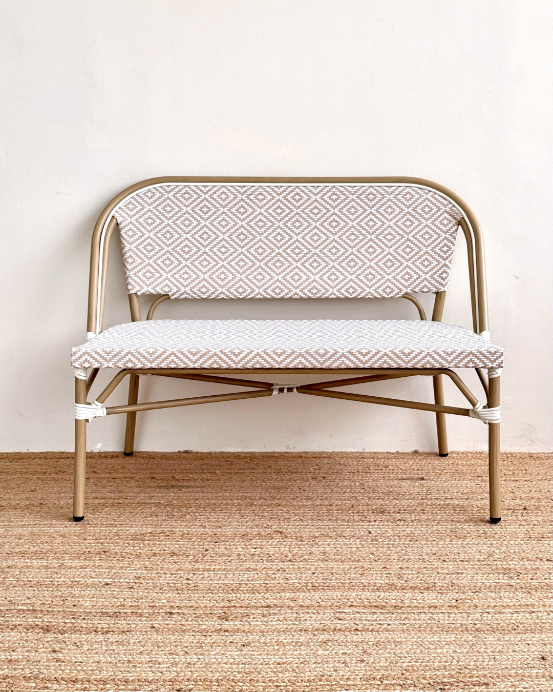 Outdoor Wicker Bench