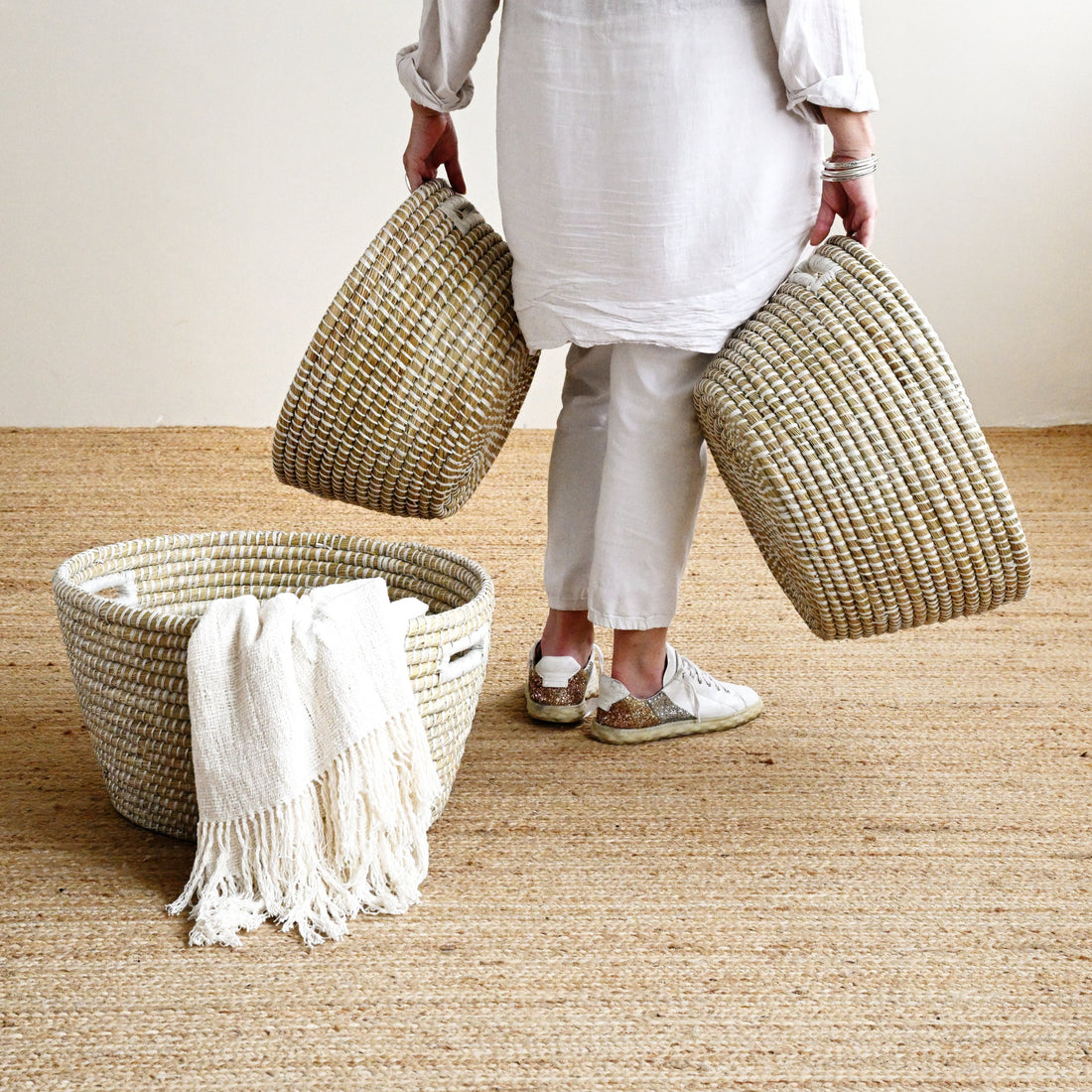 Oval Palm Leaf Basket 8