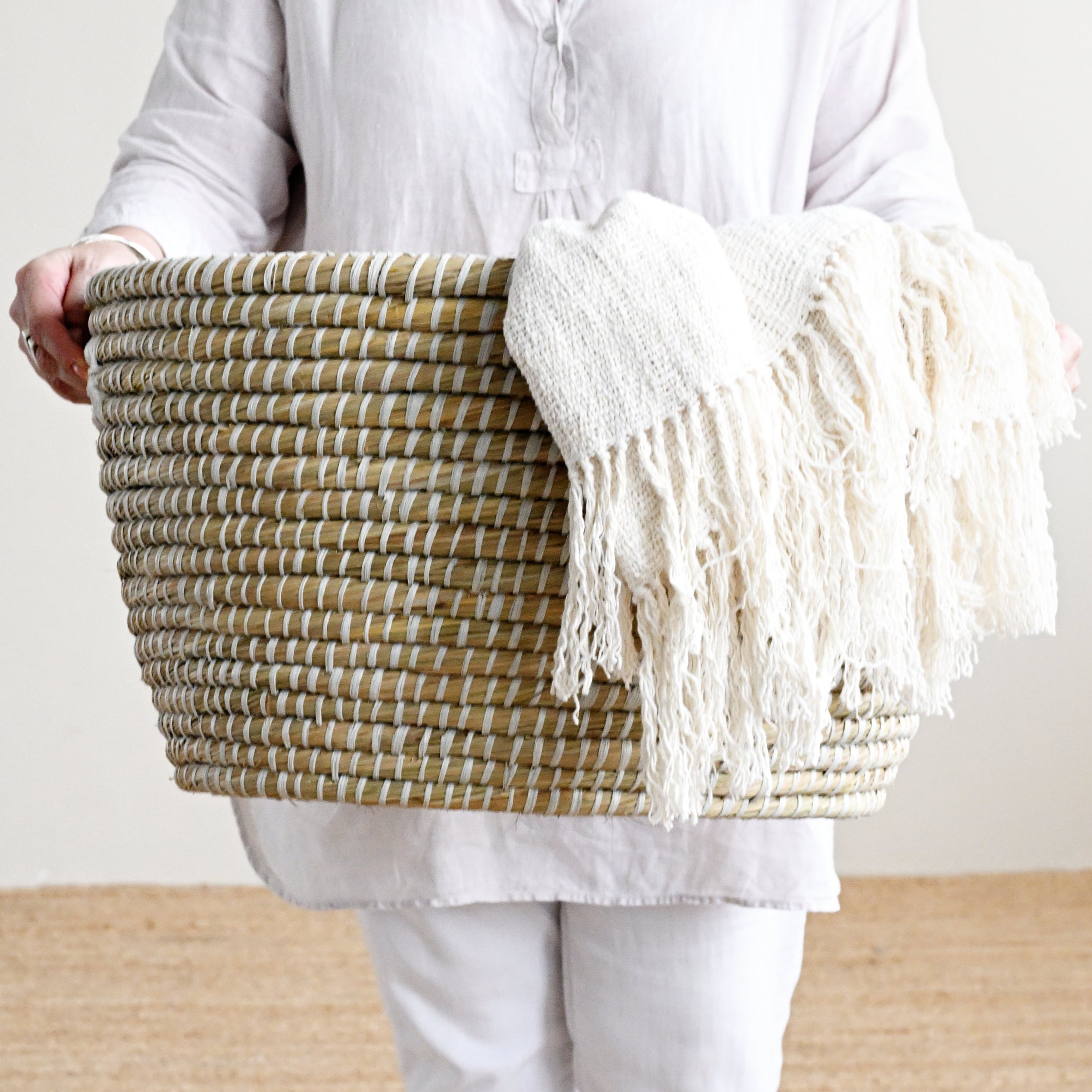 Oval Palm Leaf Basket 9