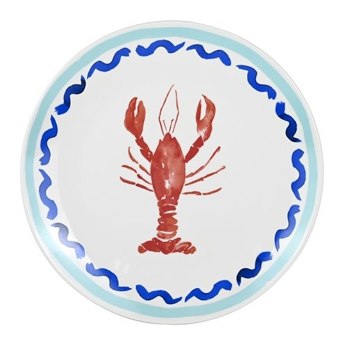 Porto Riviera Round Platter 30cm - Lobster