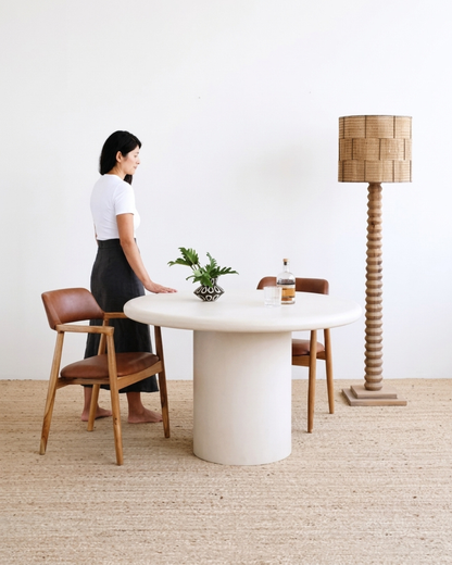 Rhodes Dining Table - Beige