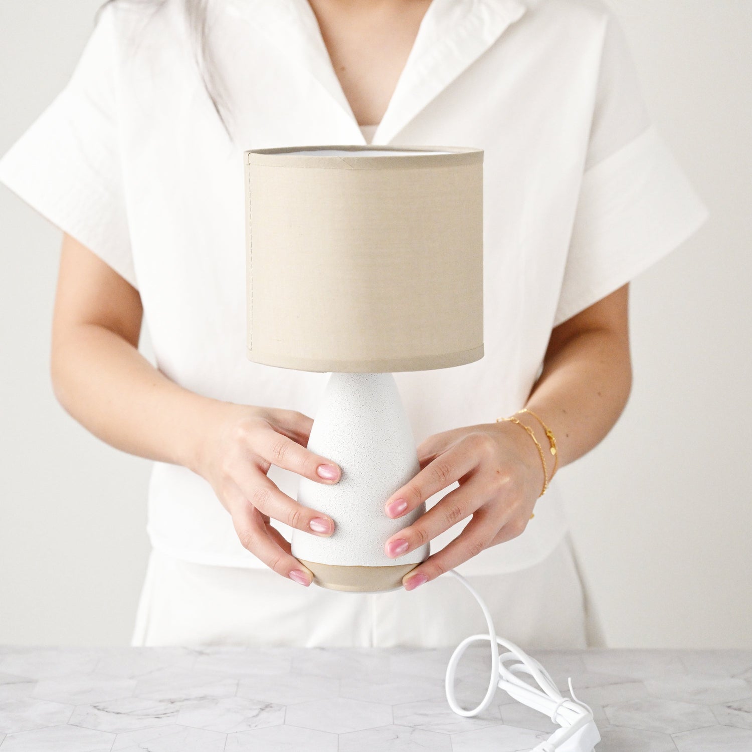 Paprica Table Lamp - White